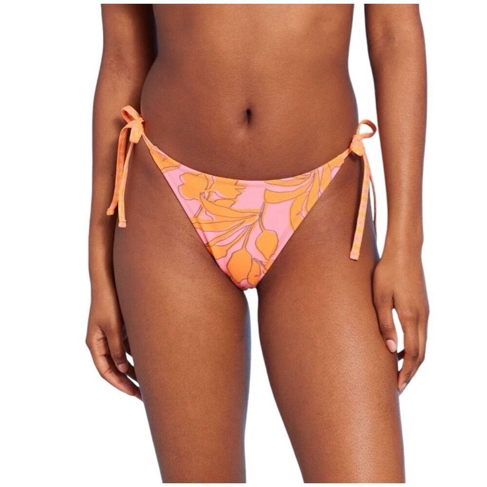NEW Wild Fable Reversible Side-Tie Extra High Leg Extra Cheeky Bikini‎ Bottom XL